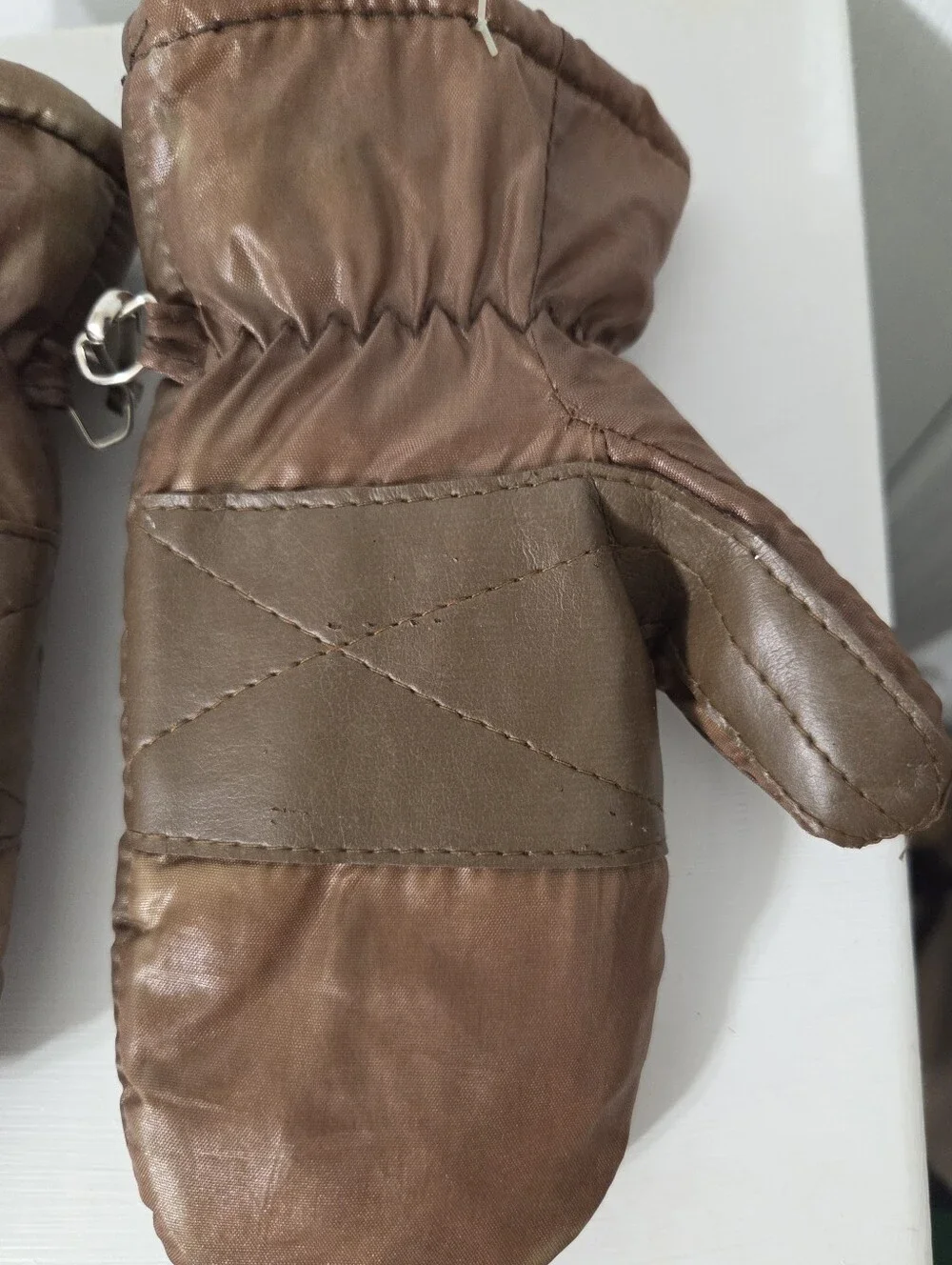 Vintage Cleveland Browns Wells Lamont Puffer Mittens Childs Gloves Waterproof